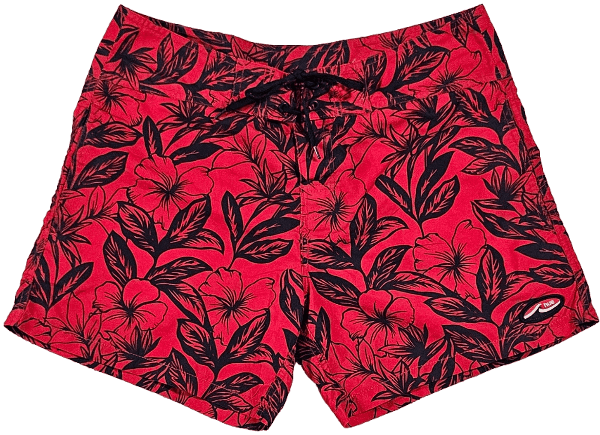 Short Hawaii Rouge et Bleu