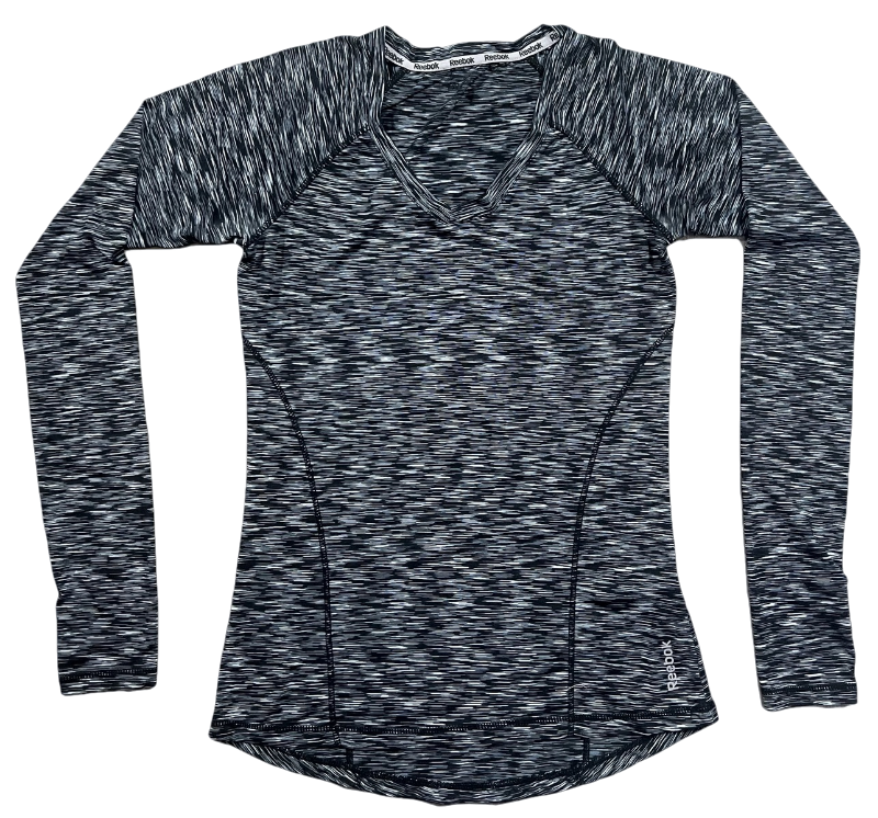 Pull Manches Longues Reebok Noir et Gris