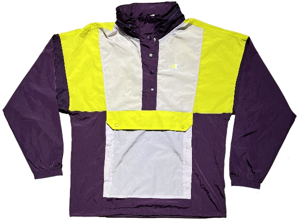 Veste Champion USA Gris, Violette et Jaune Moutarde