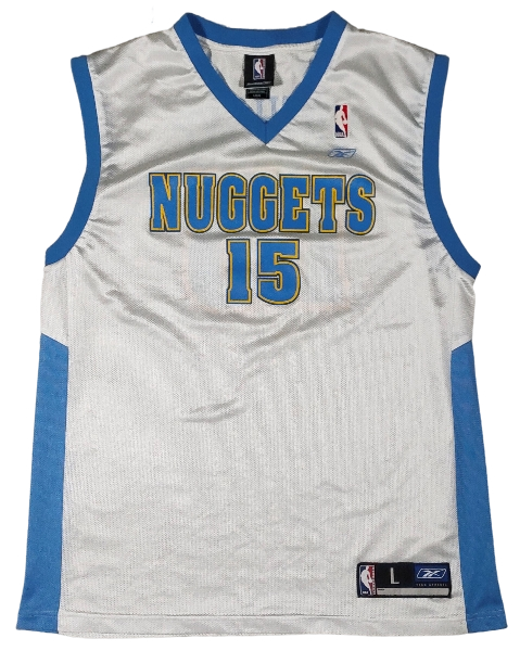Jersey Denver Nuggets "Carmelo Anthony" Blanc et Bleu