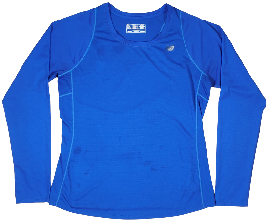 Pull Manches Longues New Balance Bleu