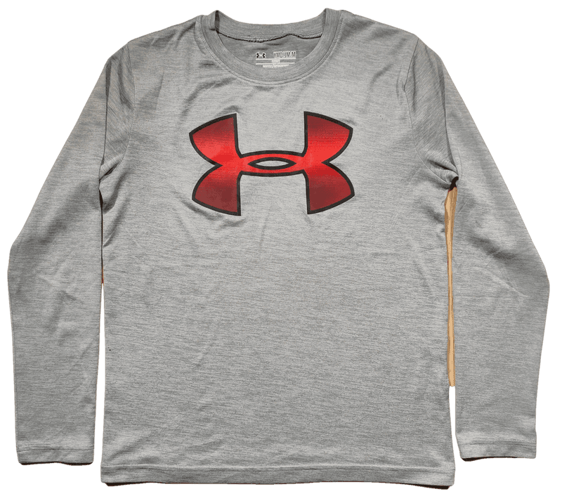 Pull Manches Longues Under Armour Gris et Rouge